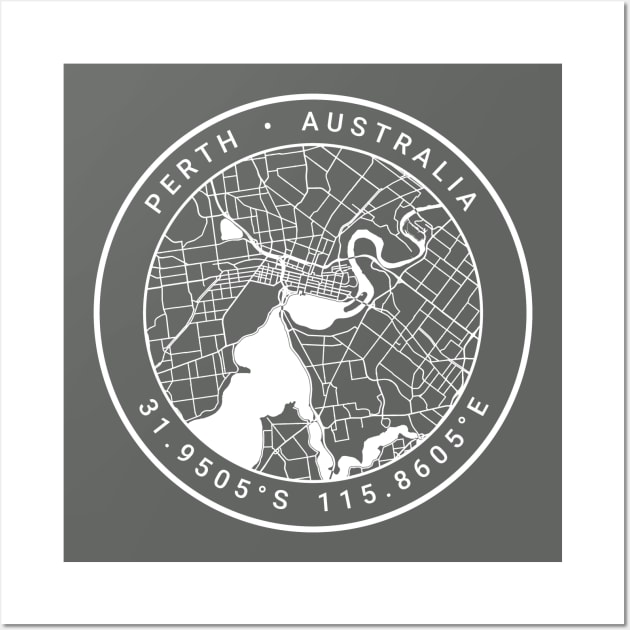 Perth Map Wall Art by Ryan-Cox